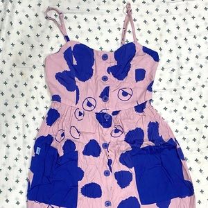 NWT Lazy Oaf x Studio Arhoj print dress size 6